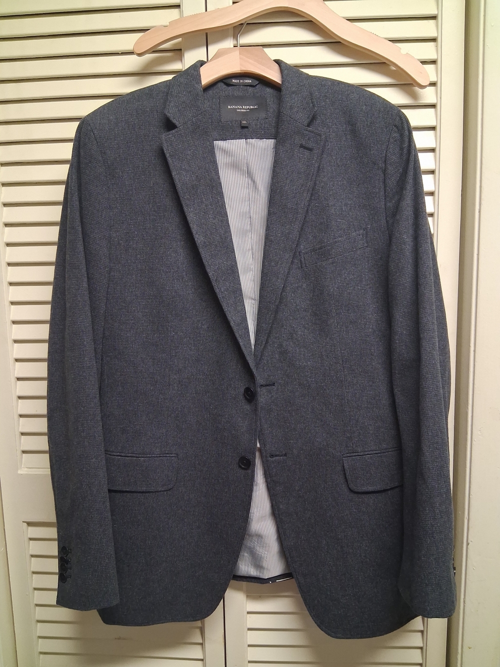 Banana Republic Men's Sport Blazer - Classic Gray Two-Button